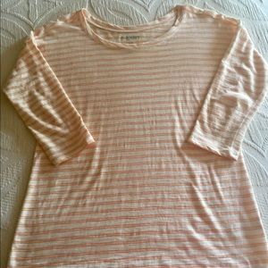 🍊 Old Navy Orange and White stripe top